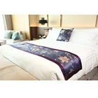 Hotel bedding bed runner set customized for sale ,hotel bed sheet set hotel bed runner
