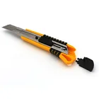 Mm Knife Blade Snap Off Cutter Pusher 18 Mm Mini Plastic Safety Retractable Paper Knife Cutter