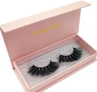 3D mink natural eyelashes eyelashes 1 pair of natural thick false eyelashes eyelash vendor customized