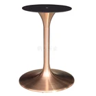 Hotel Table Table Table Table Hotel Table Furniture Tea Table Rose Gold With Hairline Tulip Table Base