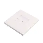 china best price dual port face plate double port CAT6 face place 86 style 2 port wall mounted RJ45