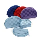 2020 New arrival wholesale coin wallet custom printed Plaid coin purse bag set