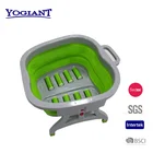 folding foot bath plastic foot massage footbath barrel portable foot basin household Collapsible wash tub roller