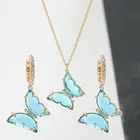Sets Necklace Set New Style Custom Girl The Latest 2020 Butterfly Earrings Necklace Display Jewelry Sets