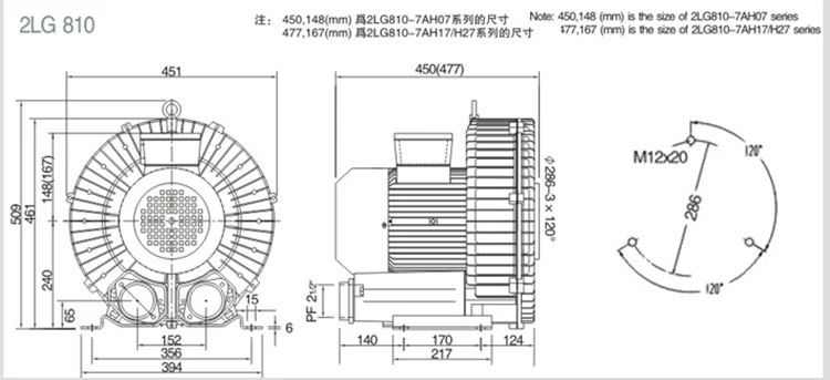 High Pressure Blower, 7.5kw, 10hp - detail 10