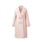 High Quality Winter ladies Coat Notched lapel Long Women Trench Coat