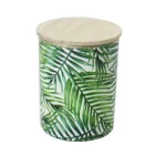 Scented Candle in hot steam shrink wrap Glass Jar Dia7.9x10cm