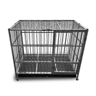 Amazon Hot Sale Easy to Assemble Strong Metal Heavy Duty Dog Crate Cage Kennel Playpen for Large Dogs Cats