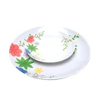 OEM wholesale price restaurant use plastic melamine ware custom made flower design melamine ware in china