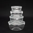 glass salad mixing stackable bowl set with lids