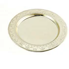 9.5 inch/10 inch/11 inch round metal plate serving dish food plate restaurant stainless steel charger plates