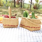 natural household basket fruit basket round woven basket