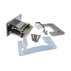 Multi-functional Bright Mirror Polished Stainless Steel 90 Degree Wall Mounted Glass Door Pivot Shower Hinges Clamp