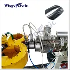 Electric Flexible Corrugated Conduit Production Line PE PP PVC Plastic Corrugated Pipe Machine