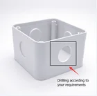 Electrical Waterproof Electrical Box IEC 61386 75x75x50mm Adaptable Box Flat Waterproof Electrical Box