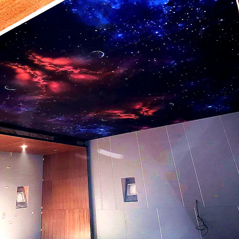 nice quality decorative night sky design uv printed starry stretch ceiling-18