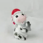 Russia Xmas Gift Handmade Big eye resin cow figurine Lovely New Year Symbol Polyresin calf Shaped