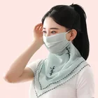 Scarf Scarf Women Chiffon Earloop Veil UV Protection Neck Scarf Cover