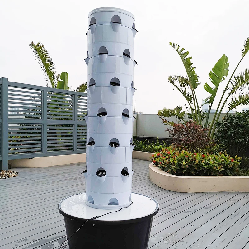 Attractive Vertical Farming Aeroponic Tower For Garden Strawberry