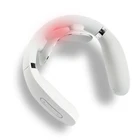 U Shape Remote Control Mini Electric Wireless Portable Pulse Vibrating smart neck massager 2020 for hot sale