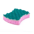 DH-A5-19 cellulose set universal biodegradable dish washing sponge package brushes kitchen cleaning rubber sponge