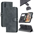 All-round shockproof Case For iPhone XS MAX XR X 8 Plus 6 6S Plus 7 Plus Leather Flip Wallet Cover With Card Holder Book