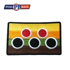 Promotional redwork designs clothing sew on embroidery patches for clothing