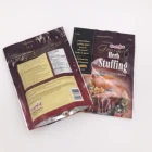 Transparent clear front silver backed stand up plastic packaging mylar ziplock bag