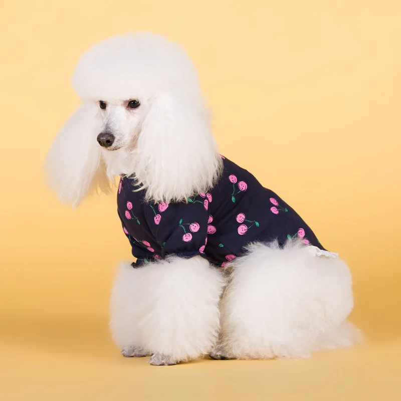 Spring Summer New Cotton Elastic Dog Clothes Bulldog Teddy Puppy Clothes Factory Wholesale Pet Sweater Dog t-shirt From China