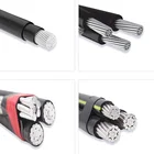 Cable Pvc 0.6/1kv Low Voltage Overhead Production Line Pvc Xlpe Cable Wire Abc Cable