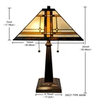 Handmade Cobweb Design Stained Glass Tiffany Table Lamp with Brass Base