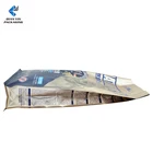 Pouch Zipper Flat Bottom Bag Customized Logo Printing Stand Up Bag Flat Bottom Pouch With Zipper Side Gusset Pouch