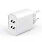 Universal US/EU Plug Travel 2 USB Wall Charger For Mobile Phone