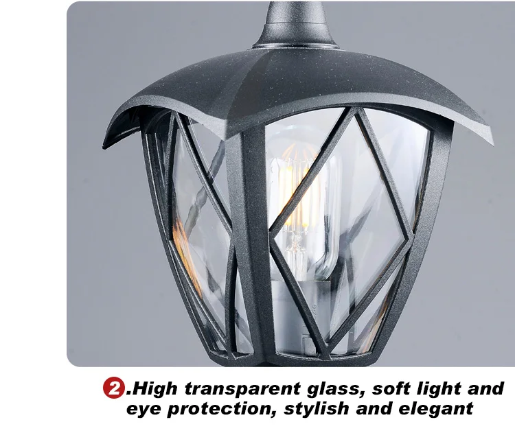 Hot Sale Newest Outdoor Decorative Fixture Pillar Lights For Garden Gate