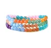 2019 Newest Factory price Euro hot sale colorful crystal beads three circle bracelet for woman Christmas gift
