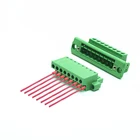 Space Factory Direct 2-24 Pin 5.08mm Pin Space Female And Male Plug In Terminal Blocks With Fixed Frame