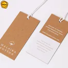 Sinicline bespoke eco friendly white printing craft paper jeans denim hangtags