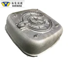 aluminium die casting parts, die casting pan, custom alloy alsi12 adc12 aluminum die casting