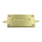 Custom metal logo label for handbags logo engraved metal tags
