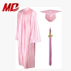 High School Uniform Schooluniform High School Graduation Gown High School Graduation Uniform Shiny Pink Gown And Cap