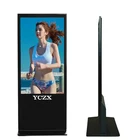 55 inch Terminal control kiosk display touch screen stand digital signage