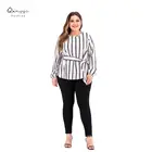 China Wholesale Cotton Material Plus Size Ruffle Long Lantern Sleeve Blouse For Women