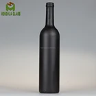 25oz 750ml matte black glass liquor bottle empty frosted black spirit alcohol wine bottle