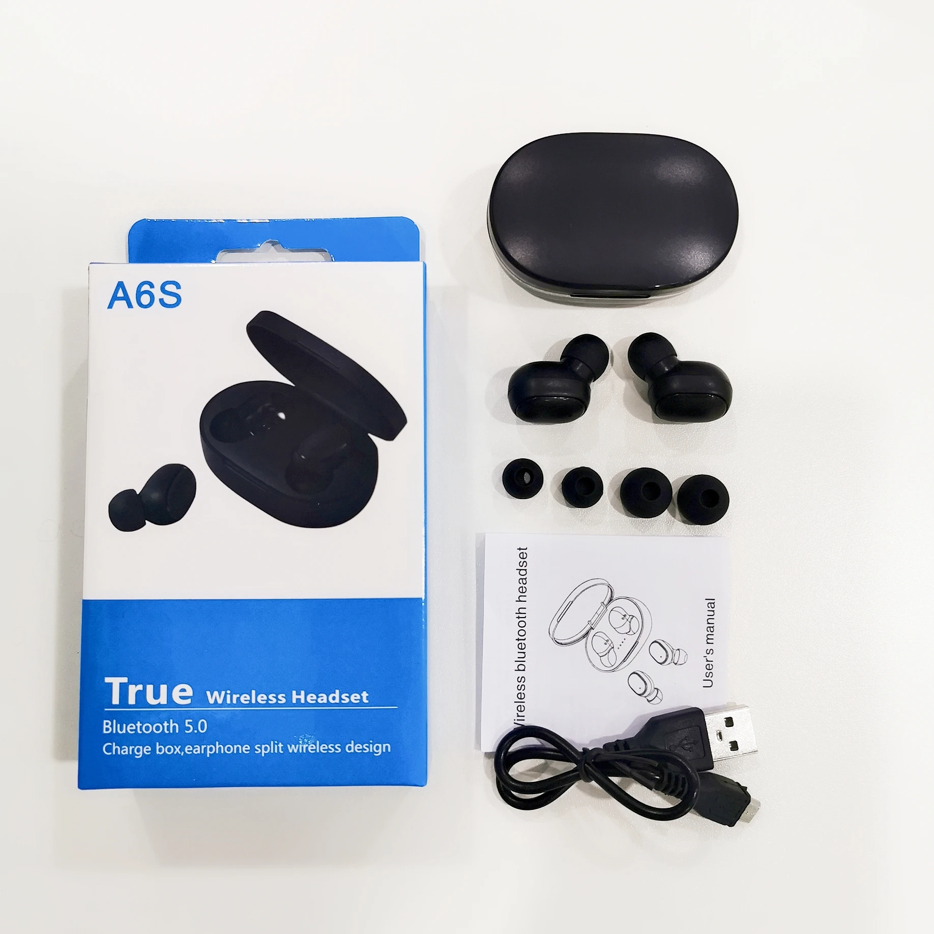 2019 hot selling sports bluetooth earphone A6S on Amazon for Red mi/Airdots - ANKUX.COM