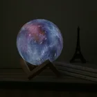 3D-printed Moon Starry night Light Patted bedroom custom photo small night light gift atmosphere Planet light
