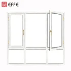 american crank double color 3 pane chain winder new design casement window from china