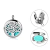 316L Stainless Steel Titanium Hollow Life Tree Perfume Essential Oil Bottle Aroma Diffuser Box Necklace Pendant