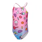 girls one piece fitness sport swimwear kids suspenders casual swimsuit
