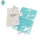 Spout Bag Customized 10ml Cleaning Cream Spout Bag Cosmetic Trial Package Aluminum Foil Spout Pouch
