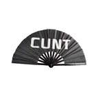 Logo Customization Bamboo Hand Fans Large Kung Fu Bamboo Single Side Printing Hand Fan